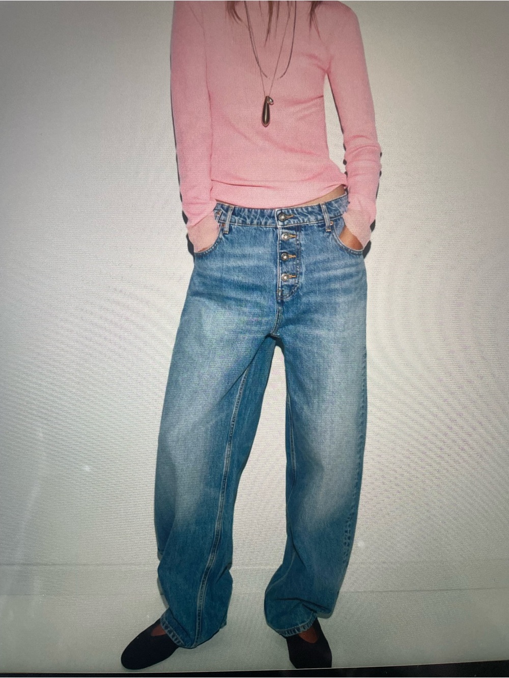 Zara loose baggy jeans